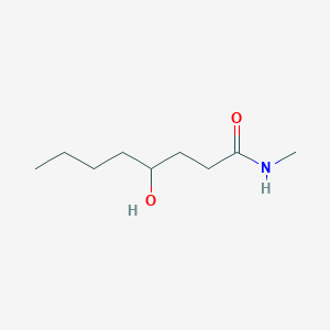 molecular formula C9H19NO2 B14619281 Octanamide, 4-hydroxy-N-methyl- CAS No. 57753-55-6