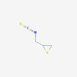 molecular formula C4H5NS2 B14619288 2-(Isothiocyanatomethyl)thiirane CAS No. 59288-35-6