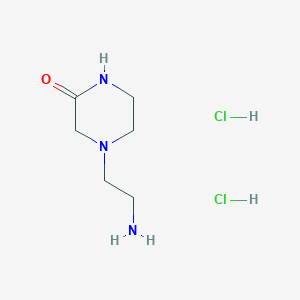 molecular formula C6H15Cl2N3O B1461930 4-(2-Aminoethyl)piperazin-2-one dihydrochloride CAS No. 1185173-26-5