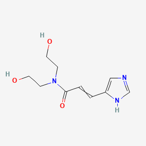 molecular formula C10H15N3O3 B14619313 N,N-bis(2-hydroxyethyl)-3-(1H-imidazol-5-yl)prop-2-enamide CAS No. 58840-19-0