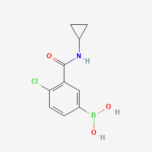 molecular formula C10H11BClNO3 B1461933 (4-氯-3-(环丙基氨基甲酰基)苯基)硼酸 CAS No. 871332-73-9