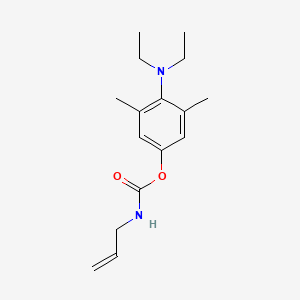 molecular formula C16H24N2O2 B14619339 4-(Diethylamino)-3,5-dimethylphenyl prop-2-en-1-ylcarbamate CAS No. 60309-78-6