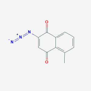 molecular formula C11H7N3O2 B14619344 2-Azido-5-methylnaphthalene-1,4-dione CAS No. 58138-33-3