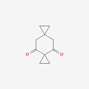 molecular formula C10H12O2 B14619365 Dispiro[2.2.2~6~.2~3~]decane-4,10-dione CAS No. 60582-70-9