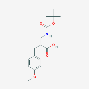 molecular formula C16H23NO5 B1461937 2-N-Boc-2-Aminomethyl-3-(4-methoxyphenyl)-propionic acid CAS No. 683218-95-3