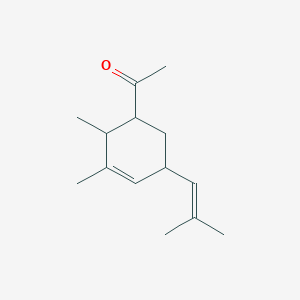 1-[2,3-Dimethyl-5-(2-methylprop-1-en-1-yl)cyclohex-3-en-1-yl]ethan-1-one