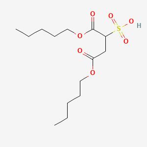 molecular formula C14H26O7S B14619390 Dipentyl sulfosuccinate CAS No. 59726-58-8