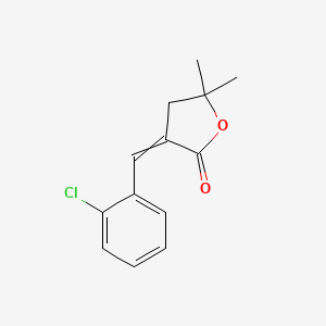 3-[(2-Chlorophenyl)methylidene]-5,5-dimethyloxolan-2-one