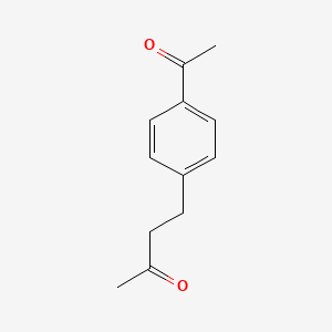 molecular formula C12H14O2 B14619418 2-Butanone, 4-(4-acetylphenyl)- CAS No. 57918-94-2