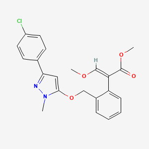 molecular formula C22H21ClN2O4 B1461943 Pyraoxystrobin CAS No. 862588-11-2