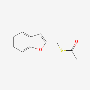 molecular formula C11H10O2S B14619430 S-[(1-Benzofuran-2-yl)methyl] ethanethioate CAS No. 59020-94-9