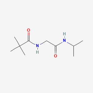 molecular formula C10H20N2O2 B14619434 2,2-Dimethyl-N-{2-oxo-2-[(propan-2-yl)amino]ethyl}propanamide CAS No. 58002-63-4