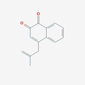 molecular formula C14H12O2 B14619445 1,2-Naphthalenedione, 4-(2-methyl-2-propenyl)- CAS No. 60404-91-3