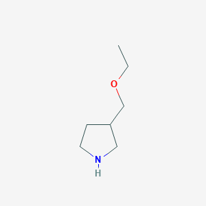 molecular formula C7H15NO B1461948 3-(Ethoxymethyl)pyrrolidine CAS No. 946727-50-0