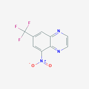 Quinoxaline, 5-nitro-7-(trifluoromethyl)-