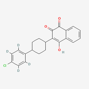 molecular formula C22H19ClO3 B1461952 Atovaquone-D4 CAS No. 1163294-17-4