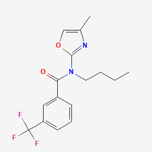 N-Butyl-N-(4-methyl-1,3-oxazol-2-yl)-3-(trifluoromethyl)benzamide