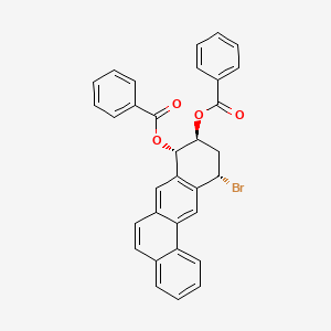 Benz(a)anthracene-8,9-diol, 11-bromo-8,9,10,11-tetrahydro-, dibenzoate, (8alpha,9beta,11alpha)-