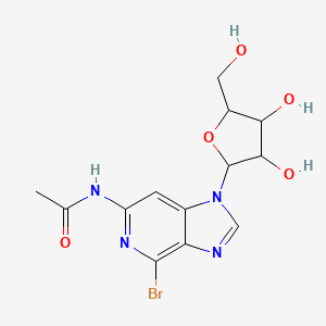 N-[4-bromo-1-[3,4-dihydroxy-5-(hydroxymethyl)oxolan-2-yl]imidazo[4,5-c]pyridin-6-yl]acetamide