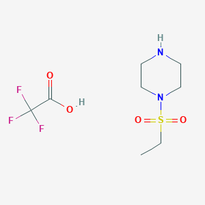 molecular formula C8H15F3N2O4S B1461956 1-(Ethylsulfonyl)piperazine 2,2,2-trifluoroacetate CAS No. 435345-15-6
