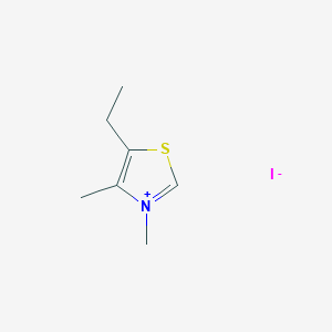 molecular formula C7H12INS B14619565 5-Ethyl-3,4-dimethyl-1,3-thiazol-3-ium iodide CAS No. 60543-21-7