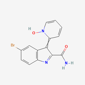 5-Bromo-3-(1-hydroxypyridin-2(1H)-ylidene)-3H-indole-2-carboxamide