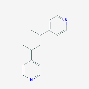 molecular formula C15H18N2 B14619620 4,4'-(Pentane-2,4-diyl)dipyridine CAS No. 60900-51-8