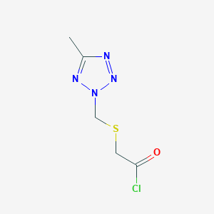 {[(5-Methyl-2H-tetrazol-2-yl)methyl]sulfanyl}acetyl chloride