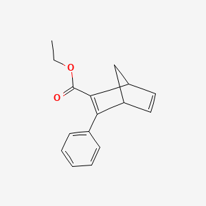 molecular formula C16H16O2 B14619635 Ethyl 3-phenylbicyclo[2.2.1]hepta-2,5-diene-2-carboxylate CAS No. 57273-96-8