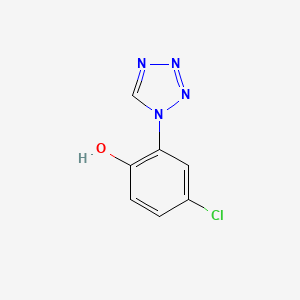 molecular formula C7H5ClN4O B1461964 4-chloro-2-(1H-tetrazol-1-yl)phenol CAS No. 180859-20-5