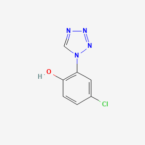 molecular formula C7H5ClN4O B1461964 4-クロロ-2-(1H-テトラゾール-1-イル)フェノール CAS No. 180859-20-5