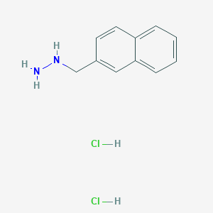 molecular formula C11H14Cl2N2 B1461966 (2-Naphthylmethyl)hydrazine dihydrochloride CAS No. 1185006-80-7