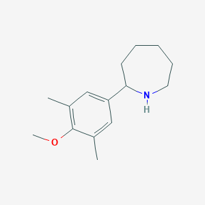 molecular formula C15H23NO B1461967 2-(4-Methoxy-3,5-dimethylphenyl)azepane CAS No. 901921-97-9