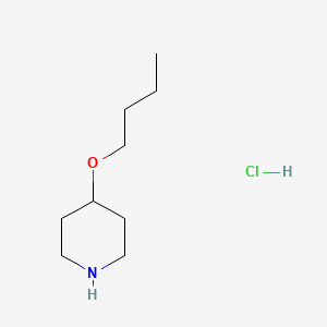 molecular formula C9H20ClNO B1461968 4-Butoxypiperidine hydrochloride CAS No. 460365-20-2