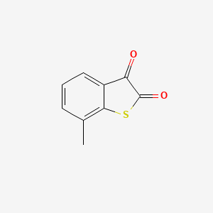 molecular formula C9H6O2S B14619748 7-Methyl-1-benzothiophene-2,3-dione CAS No. 57780-58-2