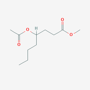 molecular formula C11H20O4 B14619765 Methyl 4-acetoxyoctanoate CAS No. 60121-04-2