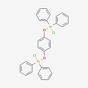 molecular formula C30H24Cl2O2Si2 B14619779 [1,4-Phenylenebis(oxy)]bis[chloro(diphenyl)silane] CAS No. 60744-87-8