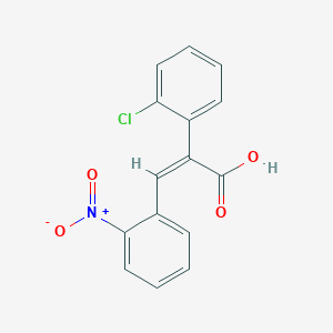 (Z)-2-(2-chlorophenyl)-3-(2-nitrophenyl)prop-2-enoic acid