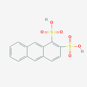 molecular formula C14H10O6S2 B14619814 Anthracene-1,2-disulfonic acid CAS No. 59114-84-0