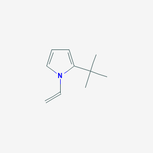 molecular formula C10H15N B14619818 1H-Pyrrole, 2-(1,1-dimethylethyl)-1-ethenyl- CAS No. 57807-52-0