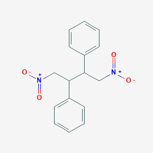 molecular formula C16H16N2O4 B14619835 1,1'-(1,4-Dinitrobutane-2,3-diyl)dibenzene CAS No. 60947-52-6