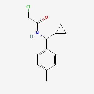 2-chloro-N-[cyclopropyl(4-methylphenyl)methyl]acetamide