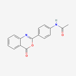 Acetamide, N-[4-(4-oxo-4H-3,1-benzoxazin-2-yl)phenyl]-