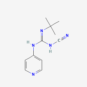 Guanidine, 1-tert-butyl-2-cyano-3-(4-pyridyl)-