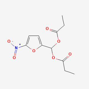 [(5-Nitrofuran-2-yl)-propanoyloxymethyl] propanoate