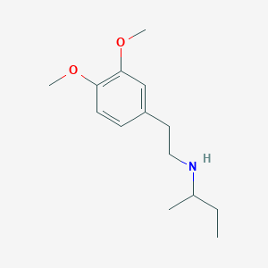 molecular formula C14H23NO2 B1461996 (Butan-2-yl)[2-(3,4-dimethoxyphenyl)ethyl]amine CAS No. 1019618-31-5