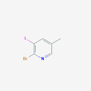 molecular formula C6H5BrIN B1461999 2-溴-3-碘-5-甲基吡啶 CAS No. 65550-82-5