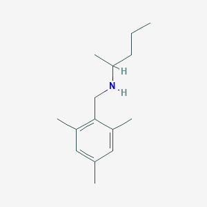 molecular formula C15H25N B1462001 (Pentan-2-yl)[(2,4,6-trimethylphenyl)methyl]amine CAS No. 756419-94-0
