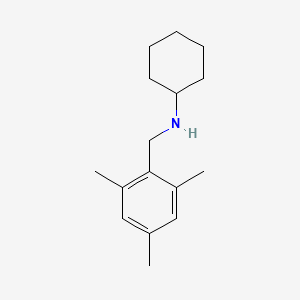 N-[(2,4,6-trimethylphenyl)methyl]cyclohexanamine