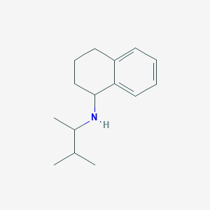 molecular formula C15H23N B1462004 N-(3-methylbutan-2-yl)-1,2,3,4-tetrahydronaphthalen-1-amine CAS No. 1036494-20-8